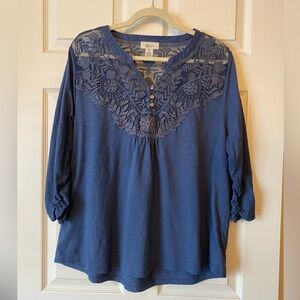 Style & co lacy blouse